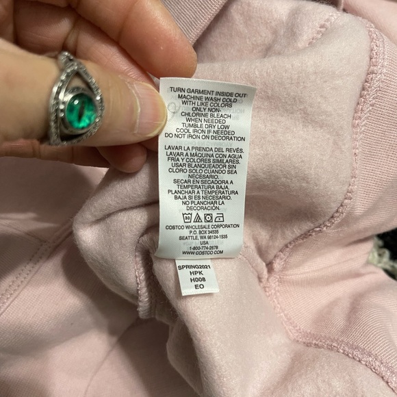 NWT Women’s Size X-Large Champion Drawstring Logo Embroidered Hoodie Hush Pink - Picture 12 of 12